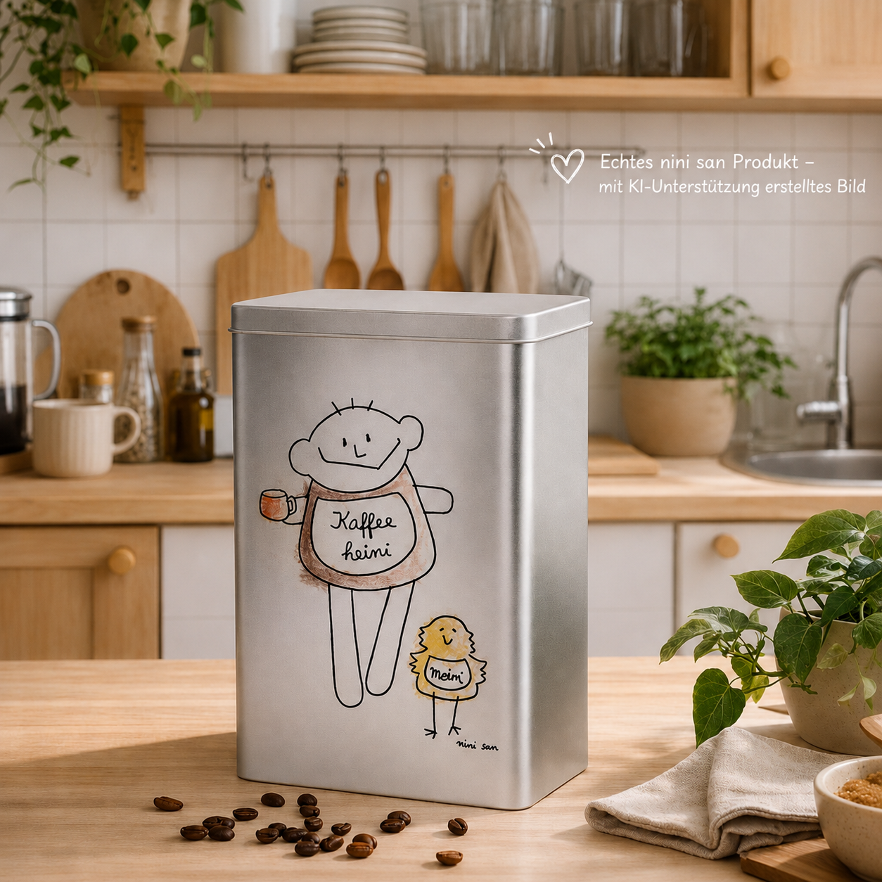 Kaffeedose Kaffeeheini Metalldose für Kaffee