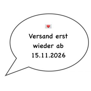 Versand erst wieder ab dem 15.1.2026