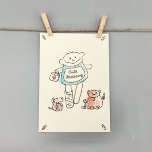 Gute Besserung Karte für Männer