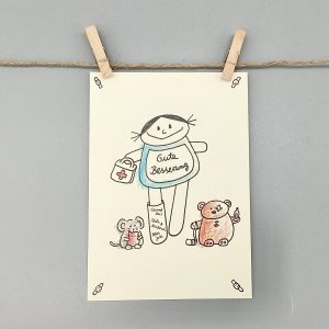 Gute Besserung Karte für Frauen