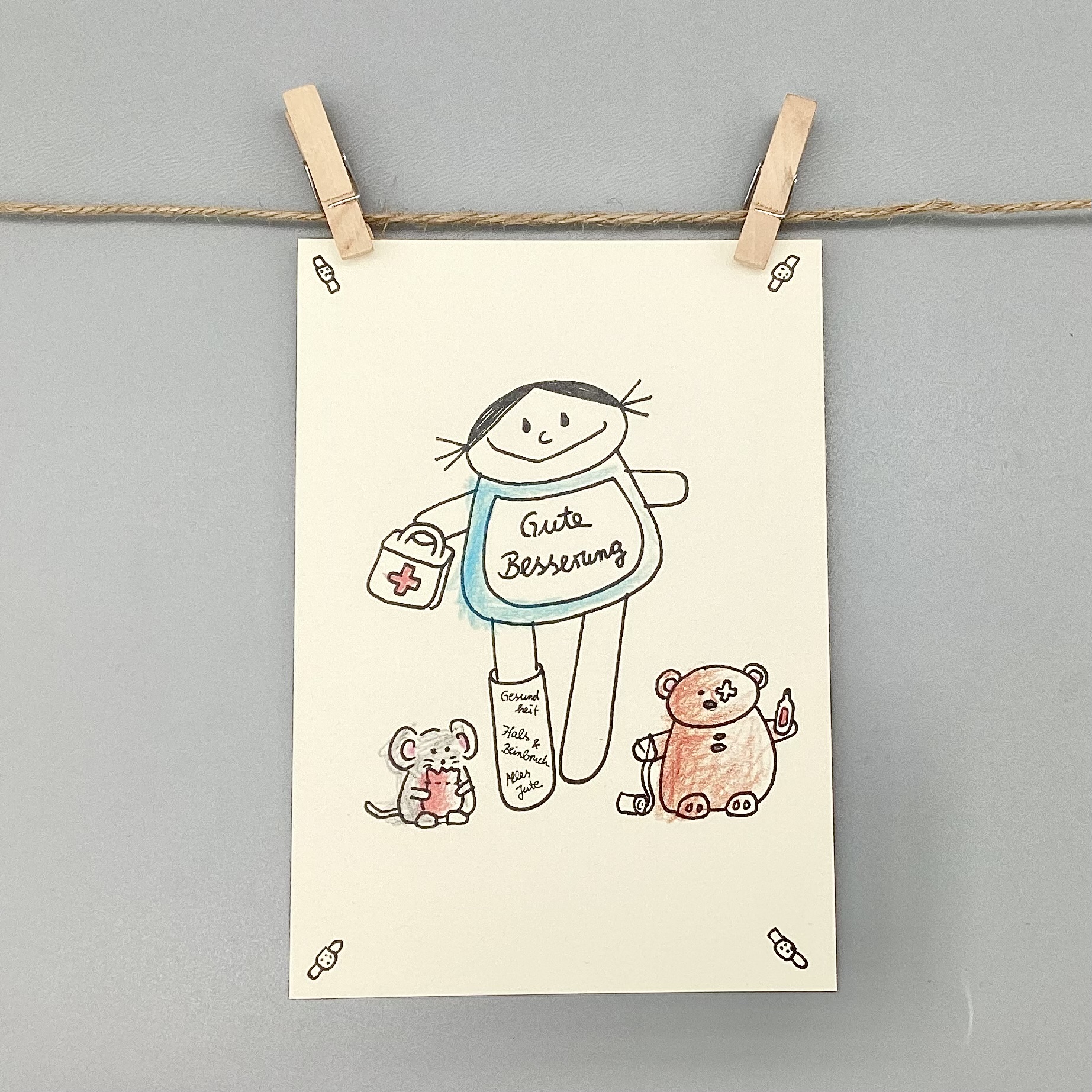 Gute Besserung Karte für Frauen Gute Besserung Karte für Frauen