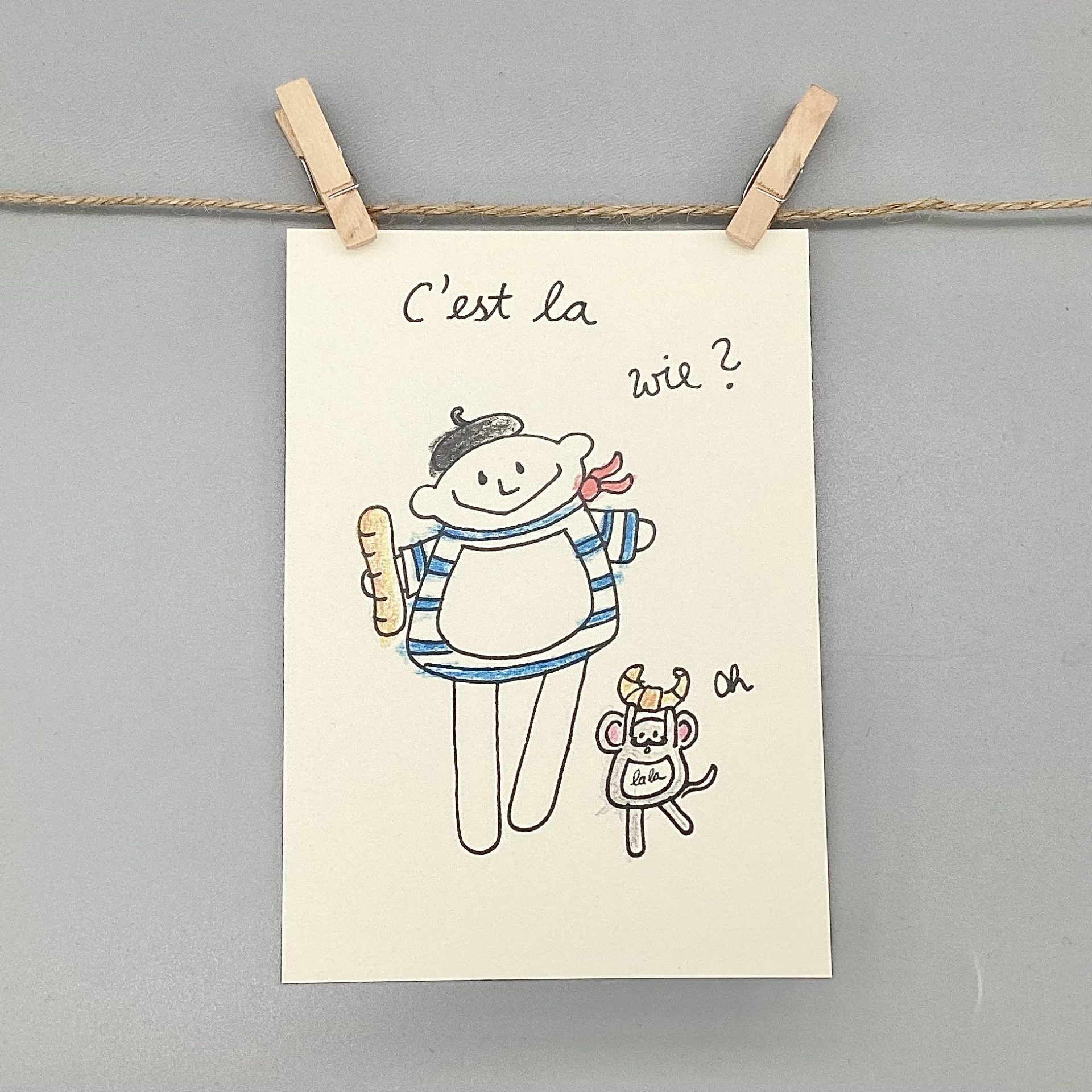 Karte Franzose C'est la wie