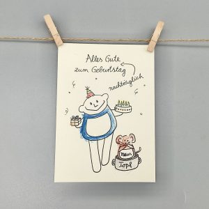 nachträglich zum Geburtstag Karte