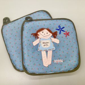 Topflappen Set Glückspilz Mädchen