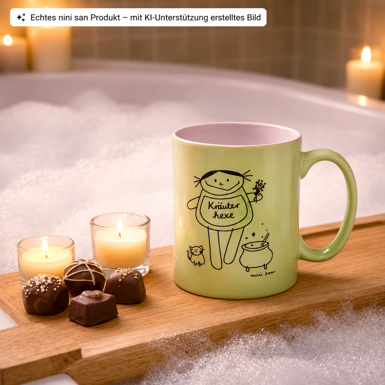 Kräuterhexe Tasse im KI Ambiente
