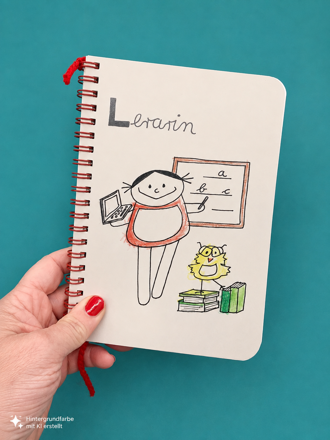 ChatGPT Image 25. Aug. 2026, 10_09_11 Kalender für Lehrerin 2027 -Lerarin Beruf aus Kindermunde