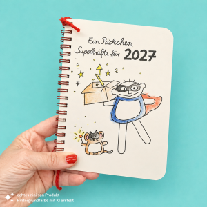Kalender 2027 mit Superheld – Ein Päckchen Superkräfte