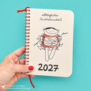 Wochenplaner 2027 alltäglicher Kuddelmuddel