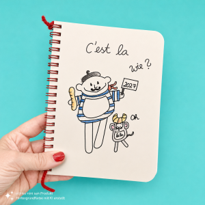 Kalender mit charmanten Franzosen "C'est la wie? 2027 Oh la la"