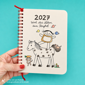 Wochenkalender 2027 wird das Leben zum Ponyhof